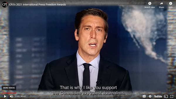 David Muir speaks at IPFA